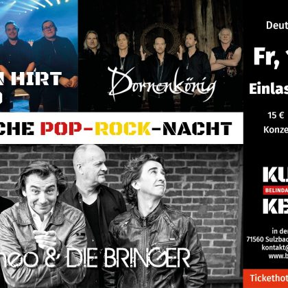 Ticket Deutsche Pop-Rock-Nacht: Fr. 15.03. | 19:30 Uhr